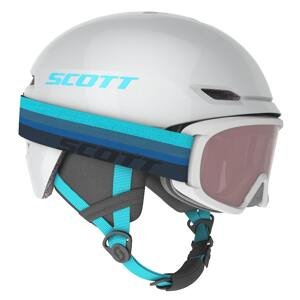 SCOTT Dětská lyžařská helma s brýlemi  Keeper 2 + Jr Witty M Bílá 2022/2023 Dětské