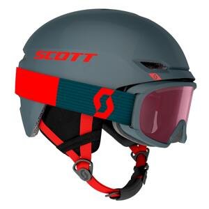 SCOTT Dětská lyžařská helma s brýlemi  Keeper 2 + Jr Witty M Zelená 2022/2023 Dětské