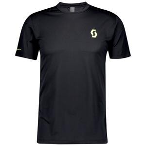 SCOTT Pánské běžecké tričko s krátkým rukávem  RC Run Team Černá S