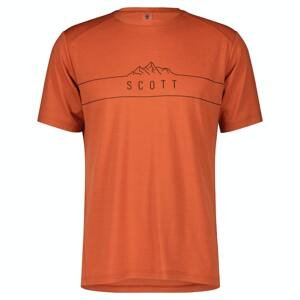 SCOTT Pánské tričko s krátkým rukávem  Defined Merino SS Oranžová S