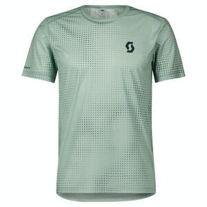 SCOTT Pánské běžecké tričko s krátkým rukávem  RC Run Zelená S