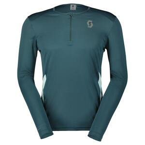 SCOTT Pánské běžecké tričko s dlouhým rukávem  Endurance Tech Zelená M
