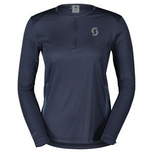 SCOTT Dámské běžecké tričko s dlouhým rukávem  Endurance Tech LS Modrá XS