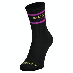 SCOTT Běžecké ponožky  Retro Casual Crew Černá 42-44