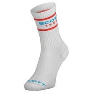 SCOTT Běžecké ponožky  Retro Casual Crew Bílá 42-44
