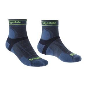 Bridgedale Pánské běžecké ponožky  Trail Run Ultralight T2 Merino Sport ¾ Crew Modrá L