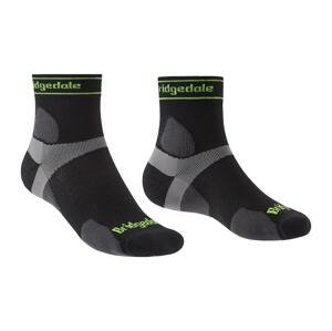 Bridgedale Pánské běžecké ponožky  Trail Run Ultralight T2 Merino Sport ¾ Crew Černá XL