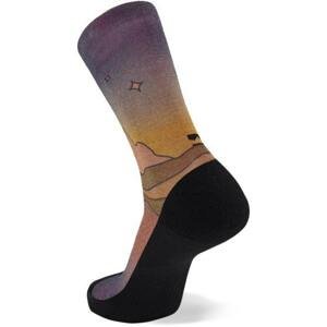Mons Royale Ponožky  Atlas Crew Sock Digital Tmavě červená L