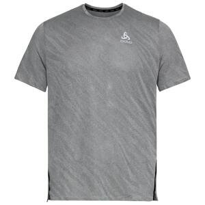 Odlo Pánské běžecké triko  T-shirt crew neck s/s ZEROWEIGHT ENGINEE Šedá XL