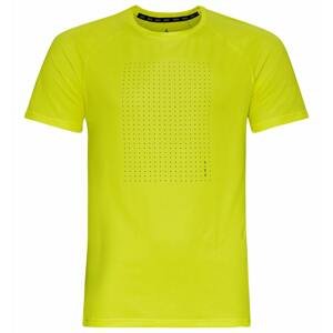 Odlo Pánské běžecké tričko  T-shirt s/s crew neck ESSENTIAL PRINT GR Šedá XL