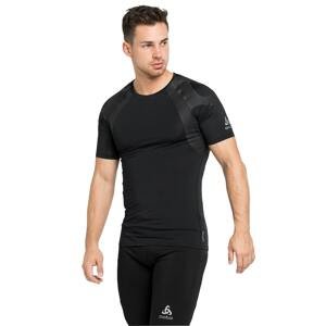Odlo Pánské běžecké triko  T-shirt crew neck s/s ACTIVE SPINE Černá L