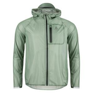 Odlo Pánská běžecká bunda  Jacket ZEROWEIGHT DUAL DRY WATER PROOF Zelená M