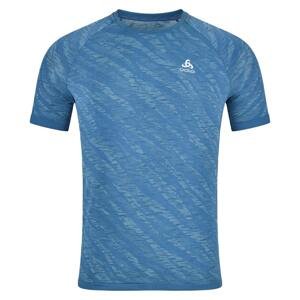 Odlo Pánské běžecké triko  T-shirt crew neck s/s ZEROWEIGHT CERAMIC Modrá XL