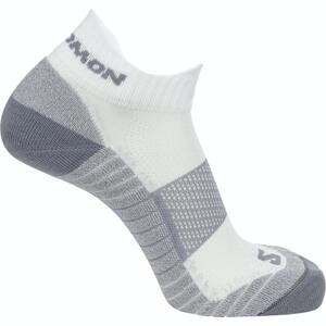 Salomon Běžecké ponožky  AERO ANKLE Bílá XL