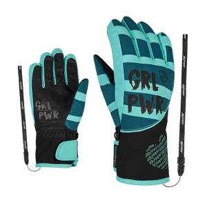 Ziener Dětské lyžařské rukavice  Liwa As® Pr Girls Modrá 4,5