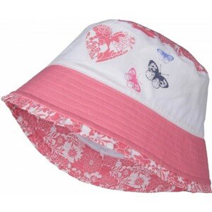 Lewro CACIA Dětský klobouček, Růžová,Bílá, velikost 4-7