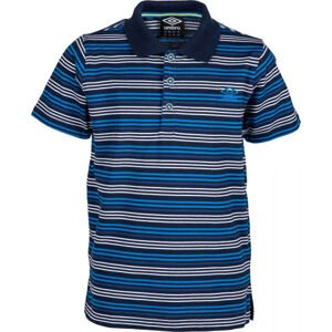 Umbro PERRY Dětské polo tričko, Modrá,Bílá,Černá, velikost 128-134