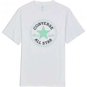 Converse CHUCK PATCH TEE Pánské triko, Bílá,Černá,Zelená, velikost XXL