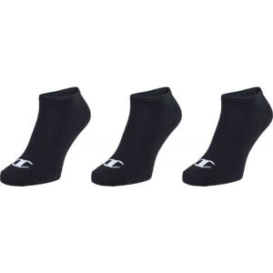 Champion NO SHOW SOCKS LEGACY X3 Unisexové ponožky, Černá,Bílá, velikost 43-46