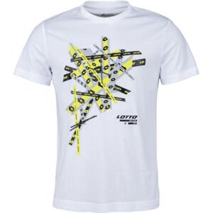 Lotto TEE STRIKE III JS Pánské tričko, Bílá,Mix, velikost XXL