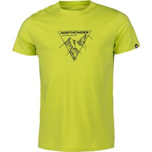 Northfinder LUCIANO Pánské triko, Zelená,Černá, velikost S