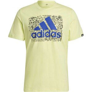 adidas DDLBMB L TEE Pánské tričko, žlutá, velikost XL