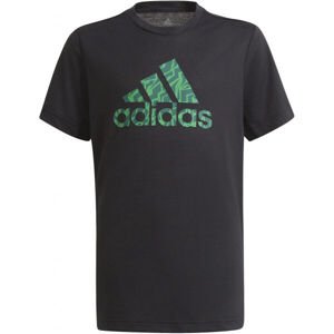 adidas AR PRME TEE Chlapecké tričko, Černá,Zelená, velikost 140