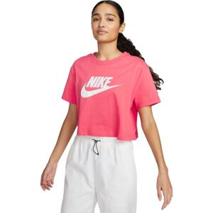 Nike SPORTSWEAR ESSENTIAL ICON FUTURA Dámské tričko, růžová, veľkosť XS
