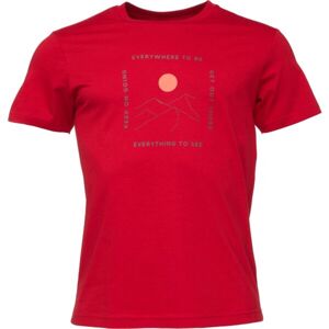 Hi-Tec NOLE Pánské triko, červená, veľkosť 2XL