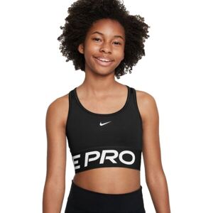 Nike PRO SWOOSH Dívčí sportovní podprsenka, černá, veľkosť L
