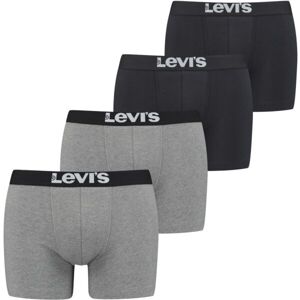 Levi's® SOLID BASIC BRIEF 4P Pánské boxerky, černá, velikost