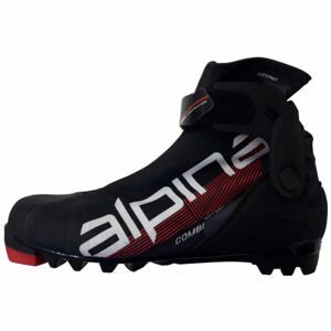 Alpina N COMBI JR Juniorská kombi obuv na bězecké lyžování, červená, veľkosť 34