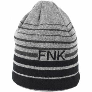Finmark WINTER HAT Pánská pletená čepice, šedá, velikost