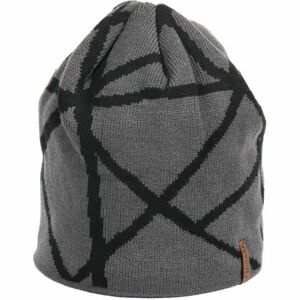 Finmark DIVISION Pánská pletená čepice, tmavě šedá, velikost UNI