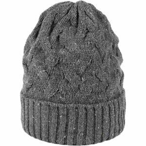 Finmark DIVISION Dámská pletená čepice, tmavě šedá, veľkosť UNI