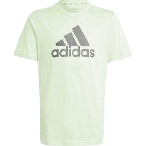 adidas ESSENTIALS BIG LOGO T-SHIRT Juniorské tričko, světle zelená, veľkosť 128