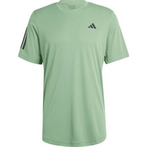 adidas CLUB 3-STRIPES TENNIS TEE Pánské sportovní triko, zelená, velikost