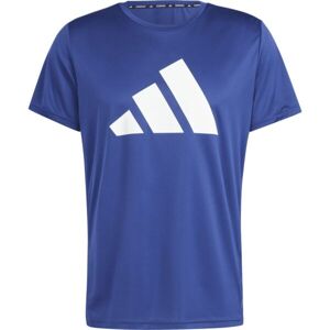 adidas RUN IT TEE Pánské triko, modrá, velikost