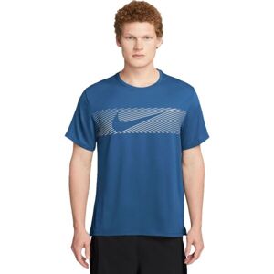 Nike MILER FLASH Pánské běžecké tričko, modrá, velikost