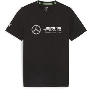 Puma MERCEDES-AMG PETRONAS F1 ESSENTIALS LOGO TEE Pánské triko, černá, velikost