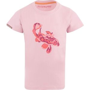 ALPINE PRO OKEGO Dívčí triko, růžová, velikost