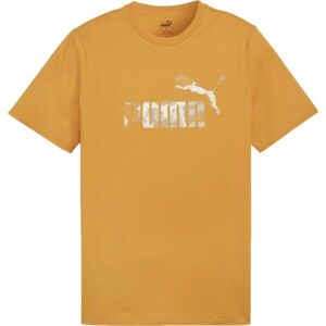 Puma ESSENTIALS + CAMO GRAPHIC TEE Pánské triko, oranžová, velikost