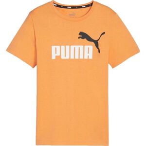 Puma ESSENTIALS+2 COL LOGO TEE Dětské triko, oranžová, velikost