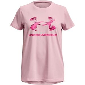 Under Armour TECH SOLID Dívčí tričko, růžová, velikost