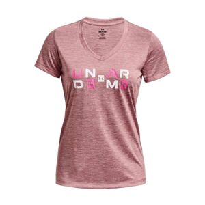 Under Armour TECH TWIST GRAPHIC Dámské tričko, růžová, veľkosť sm