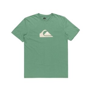 Quiksilver COMP LOGO Pánské triko, zelená, veľkosť M