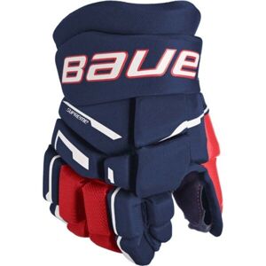 Bauer SUPREME M3 GLOVE-INT Juniorské hokejové rukavice, tmavě modrá, veľkosť 12