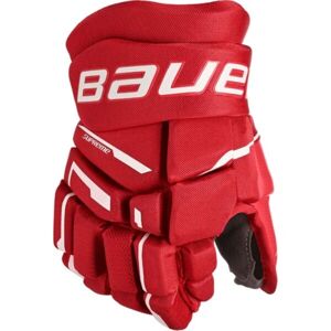 Bauer SUPREME M3 GLOVE-SR Hokejové rukavice, červená, veľkosť 14