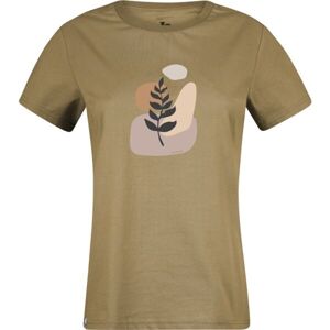 Hannah ARIA Dámské bavlněné triko, khaki, velikost