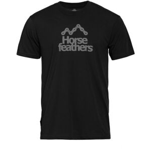 Horsefeathers ROOTER Pánské tričko, černá, velikost